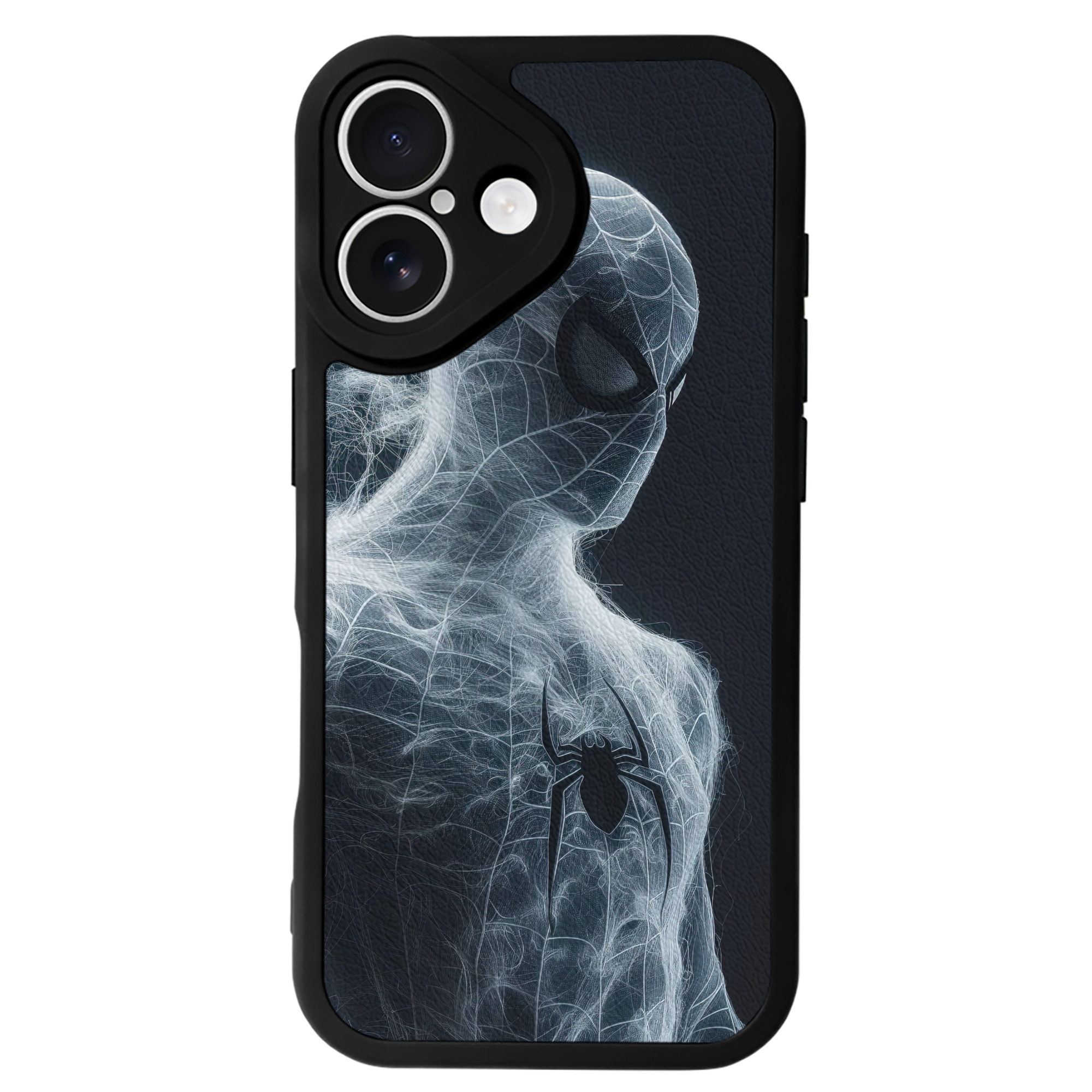 （画像用） Spider Man スパイダーマン 【iPhone 16シリーズ対応】シリコンスマホケース（レザー調） 材質：シリコン